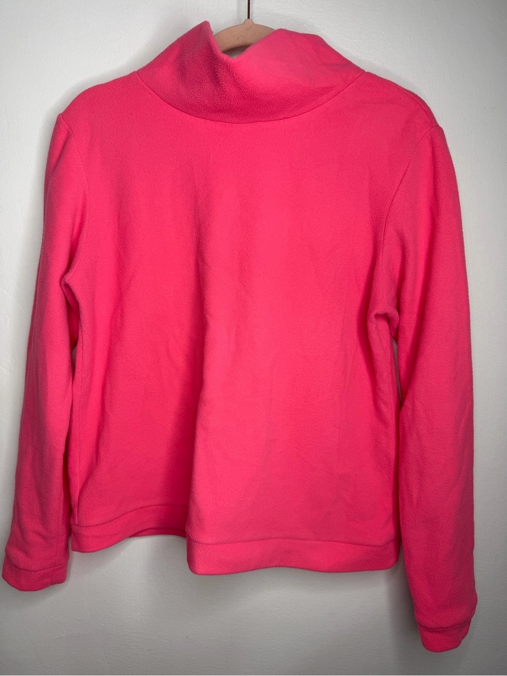DUDLEY STEPHENS PARK SLOPE TURTLENECK SWEATER IN NEON PINK - Picture 5 of 7